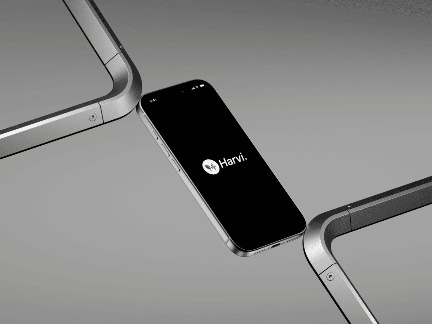 Harvi app on a phone — Your food deserves clarity