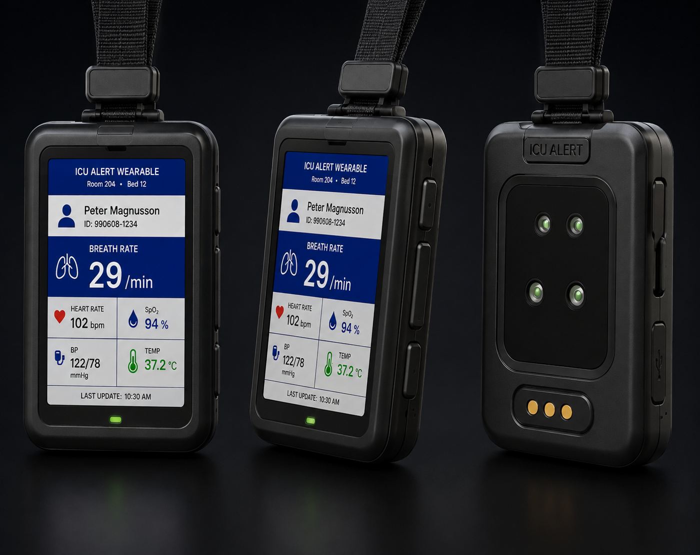 SenseWell clinical alert management interface